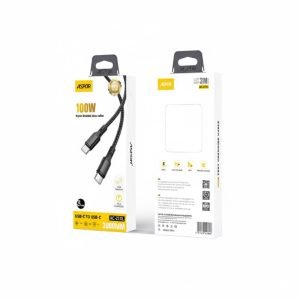 Aspor AC-21XL 100W Nylon Cable Type-C to Type-C 3 Meter