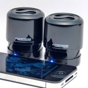 Lifetrons DrumBass II Extendable Rechargeable Speaker Ivory Single Edition with Leather Case