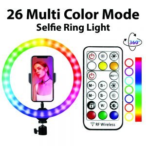 SPEED-X 26CM 26 COLOR RGB RING LIGHT WITH REMOTE