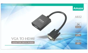 AMAZE A832 VGA To HDMI Adapter With Audio