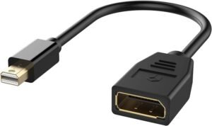 Onten DP107 Mini DisplayPort Male To DisplayPort Female Cable (0.3M)
