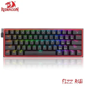 Redragon K617GGB-RGB FIZZ 60% Rapid Trigger Wired Magnetic Switch Gaming Keyboard