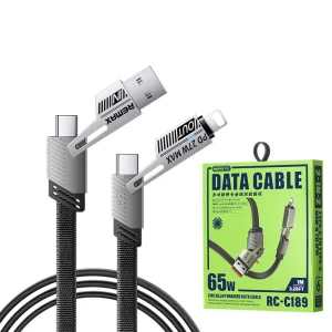 Remax RC-C189 65W 4 In 1 Multi Functional Braided Data Cable
