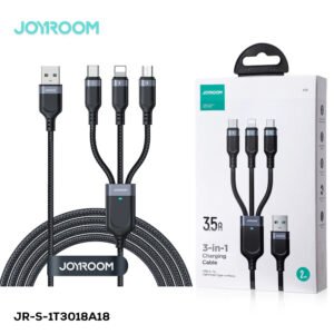 JOYROOM S-1T3018A18 Multi-Use 3.5A USB-A To Lightning+Type-C+Micro 3-In-1 Data Cable1 2m